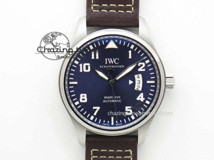 MIROTIME 0418 Efficient Mark XVIII Le Petit Prince IW327001 SS MKS 1:1 Best Edition White Dial On Leather Strap MIYOTA9015 V 7220